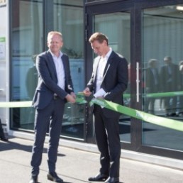 DB Schenker's CEO Jochen Thewes opened Oslo City Hub together with Schenker's director in Norway Knut Eriksmoen.